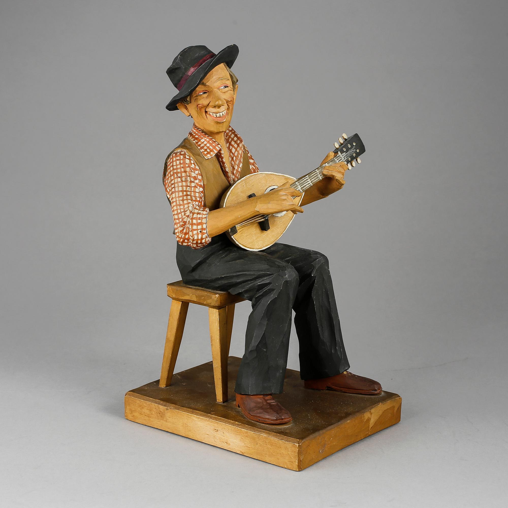 HERMAN ROSELL, träskulptur, 1947.