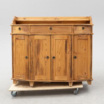 A 18th/19th Century pine cupboard.
