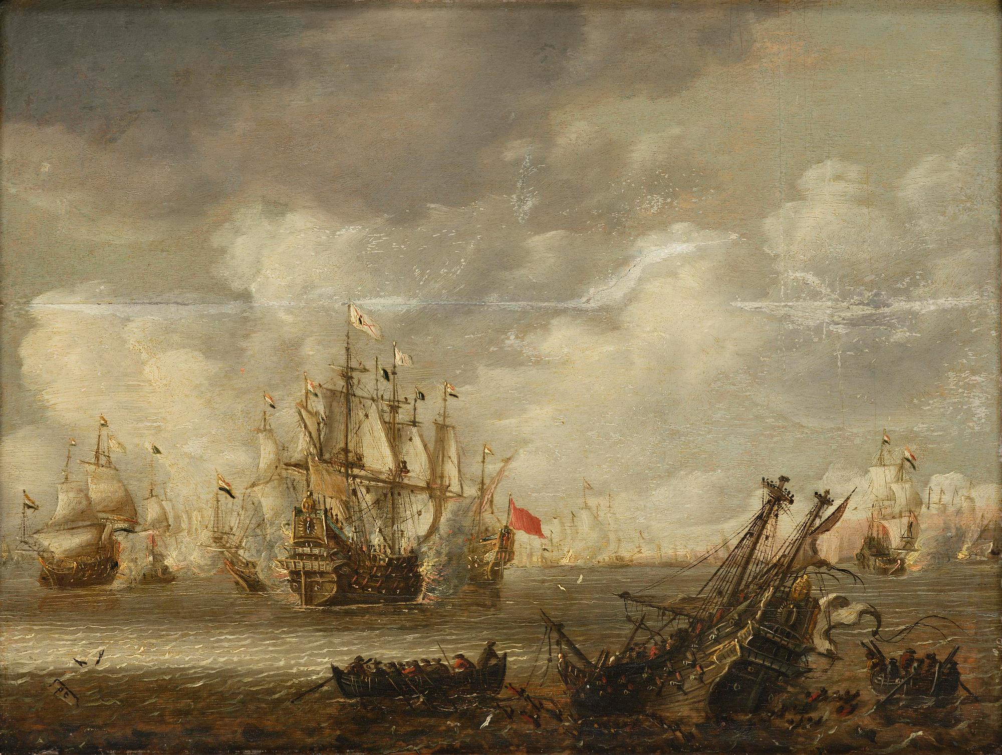Pieter Coopse, tillskriven, Sjöslag.