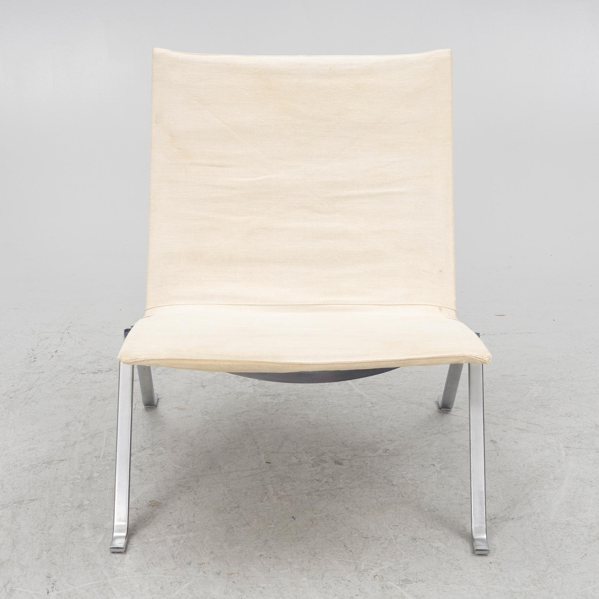 Poul Kjaerholm, a "PK-22" armchair, E Kold Christensen, Denmark.