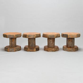 A set of four stols from 20th century.