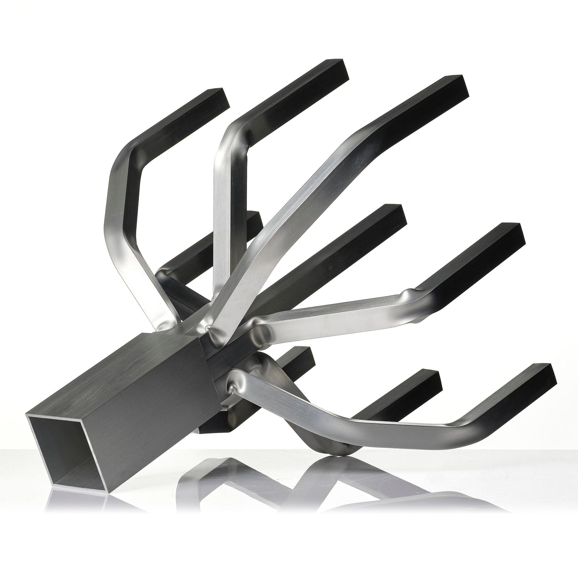 David Taylor, a unique "Aluminium Candelabra 9", Studio Mellösaverken, Sweden, 2022.