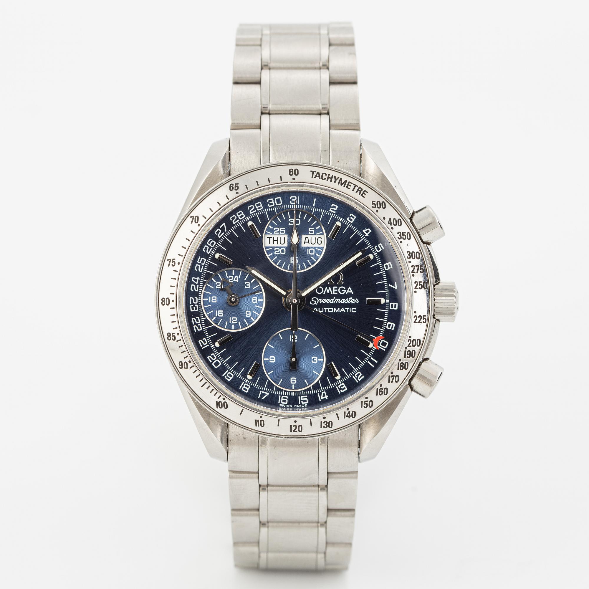 Omega, Speedmaster, Day-Date, kronograf, armbandsur, 39 mm.