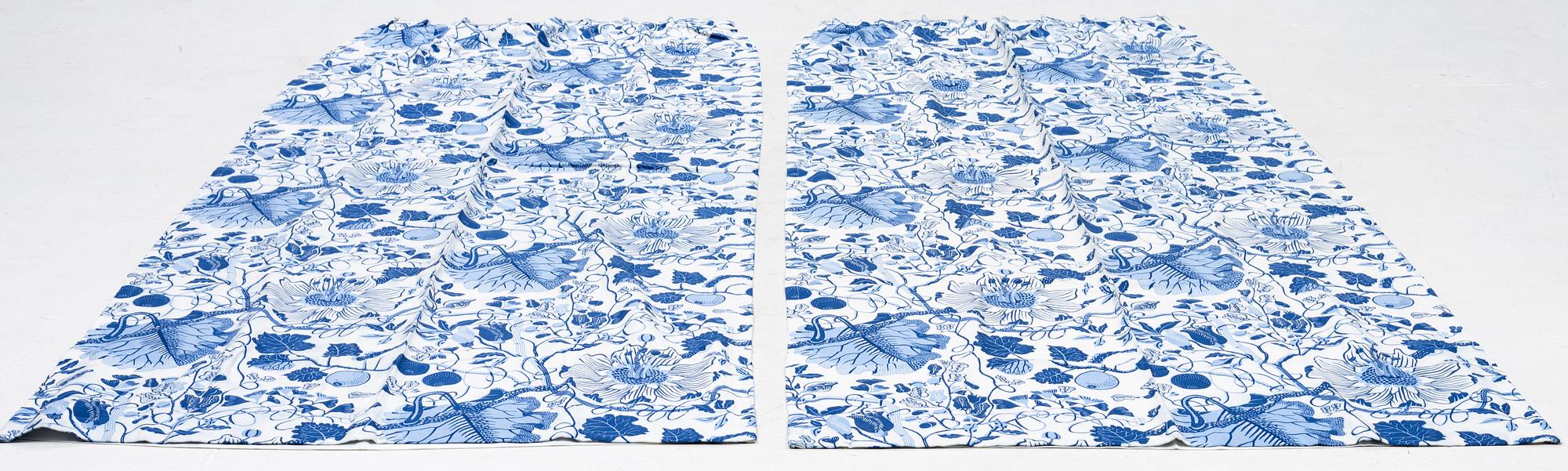 Josef Frank, curtains, a pair, "La Plata", Svenskt Tenn.