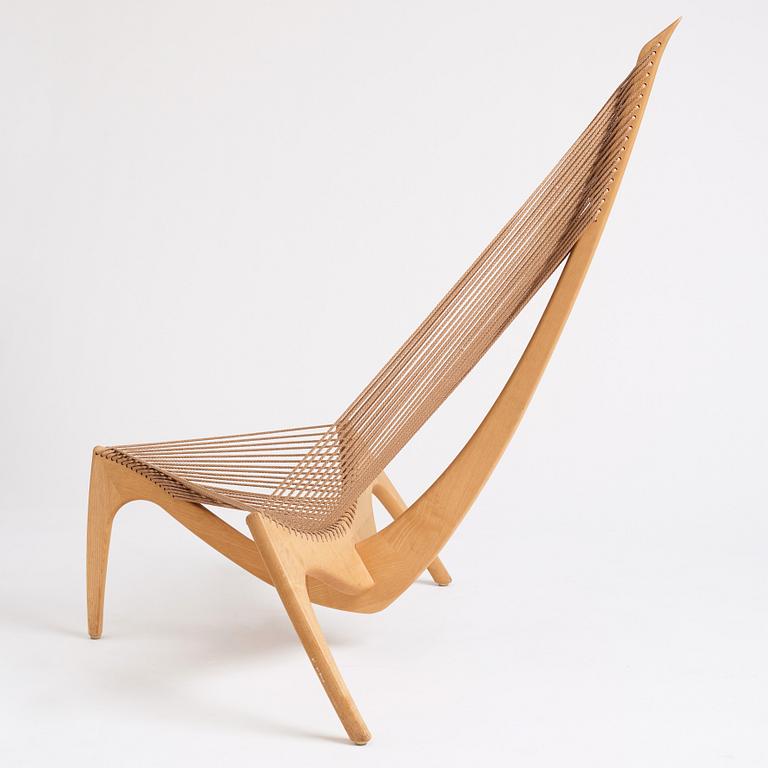 Jørgen Høvelskov, an ash 'Harp Chair', Denmark, post 1963.