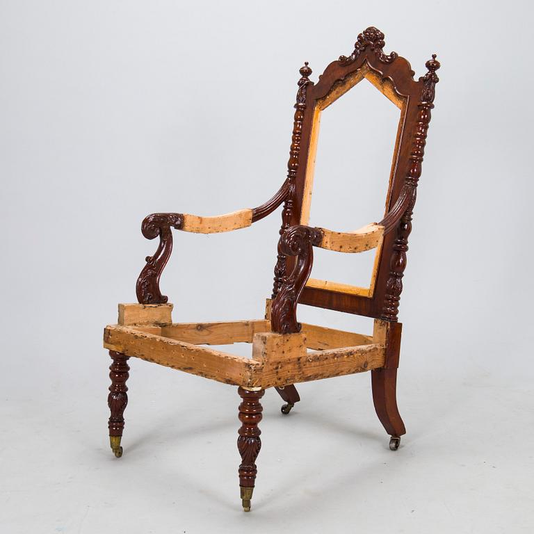 Armchair,  second half of the 19th century.