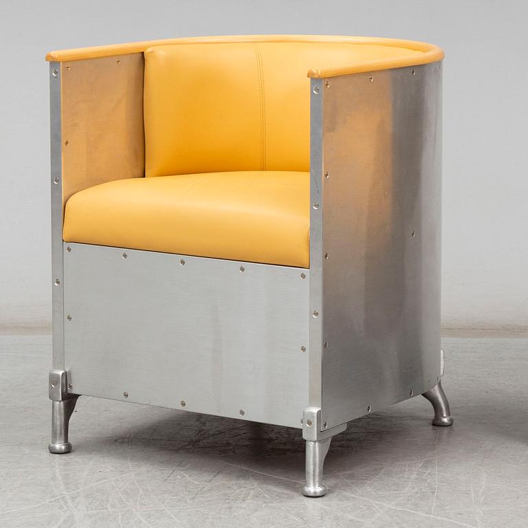 MATS THESELIUS, an 'Aluminium' easy chair, designed 1990.