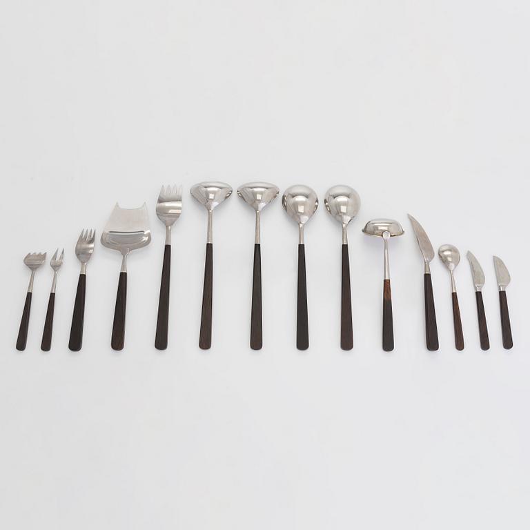 Bertel Gardberg, a 74-piece 'Lion de Luxe' cutlery set, Hackman, Finland, latter half of the 20th century.