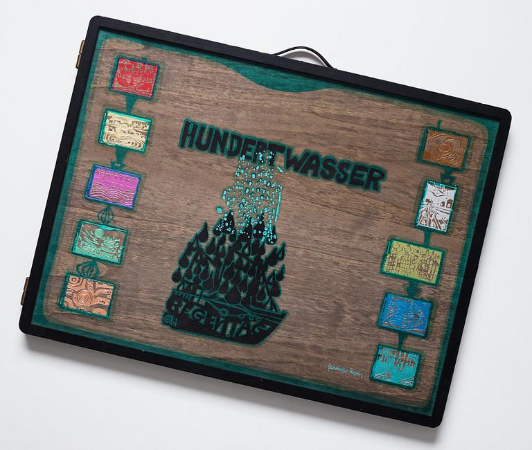 Friedensreich Hundertwasser, "Look at it on a rainy day (The Regentag portfolio)".