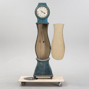 A Swedish longcase clock, first half of the 19th century.