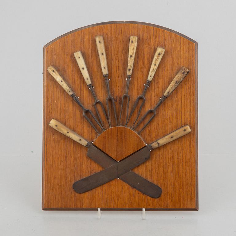 Six forks and two knives, 18th Century / 19th Century.