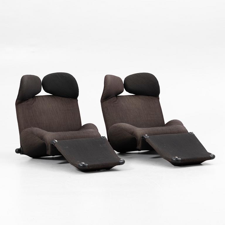 Toshiyuki Kita, Lounge chairs, a pair, “Wink”, Cassina, 1980s,