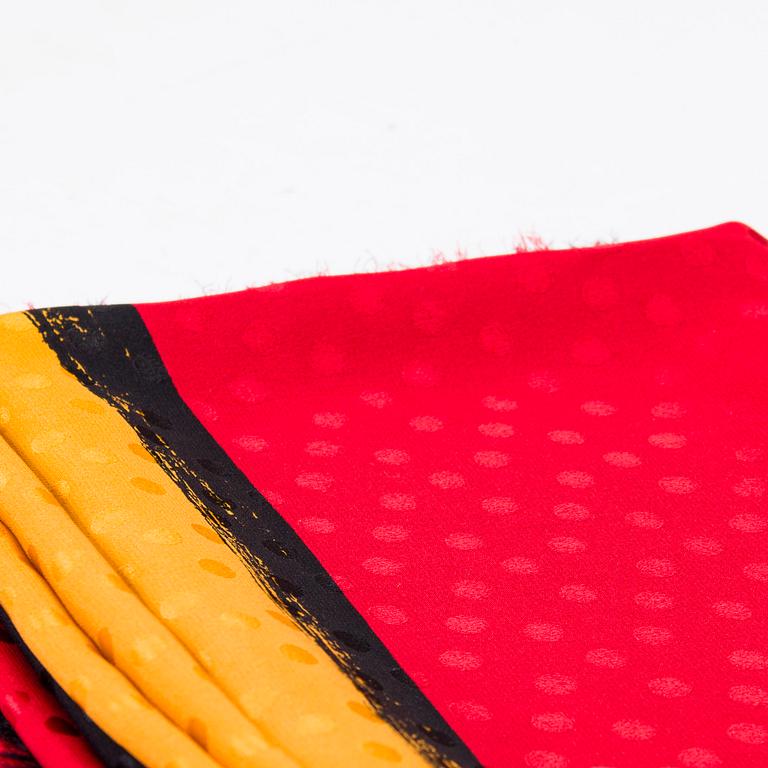 Yves Saint Laurent, Rive Gauche, silk shawl.