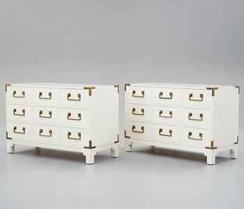 Ove Feuk, a pair of chest of drawers for Nordiska Kompaniet, Sweden 1960's-70's.