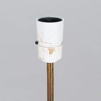 A mid-20th-century three-light floor lamp.