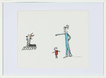 Stig Claesson, Bird and Figures.