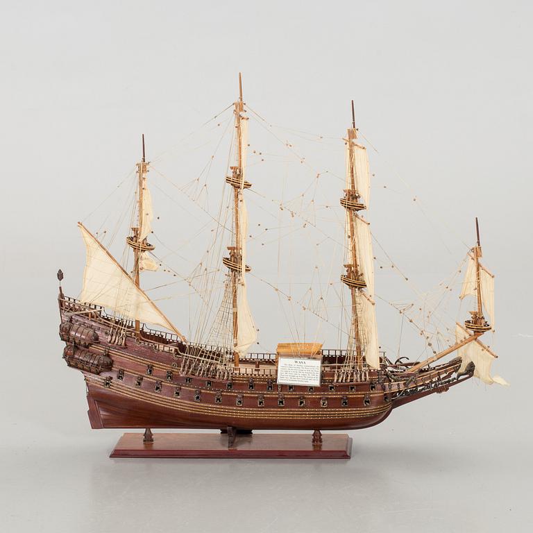 A MODELL OF WARSHIP "VASA" SECOND HALF OF 20TH CENTURY,