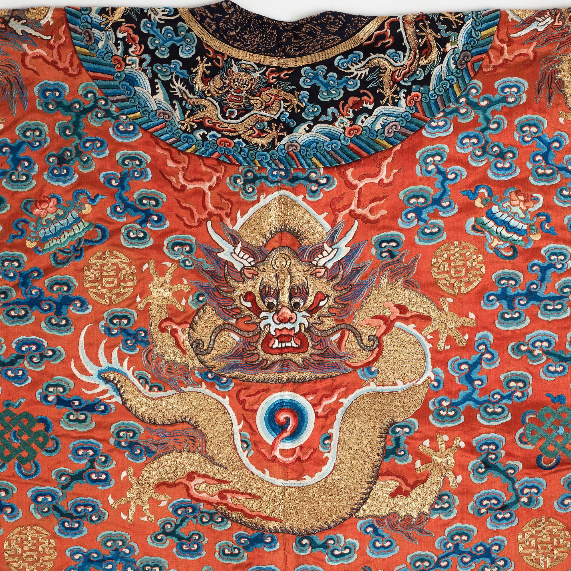 ROCK, broderat siden. Qingdynastin, 1800-tal.
