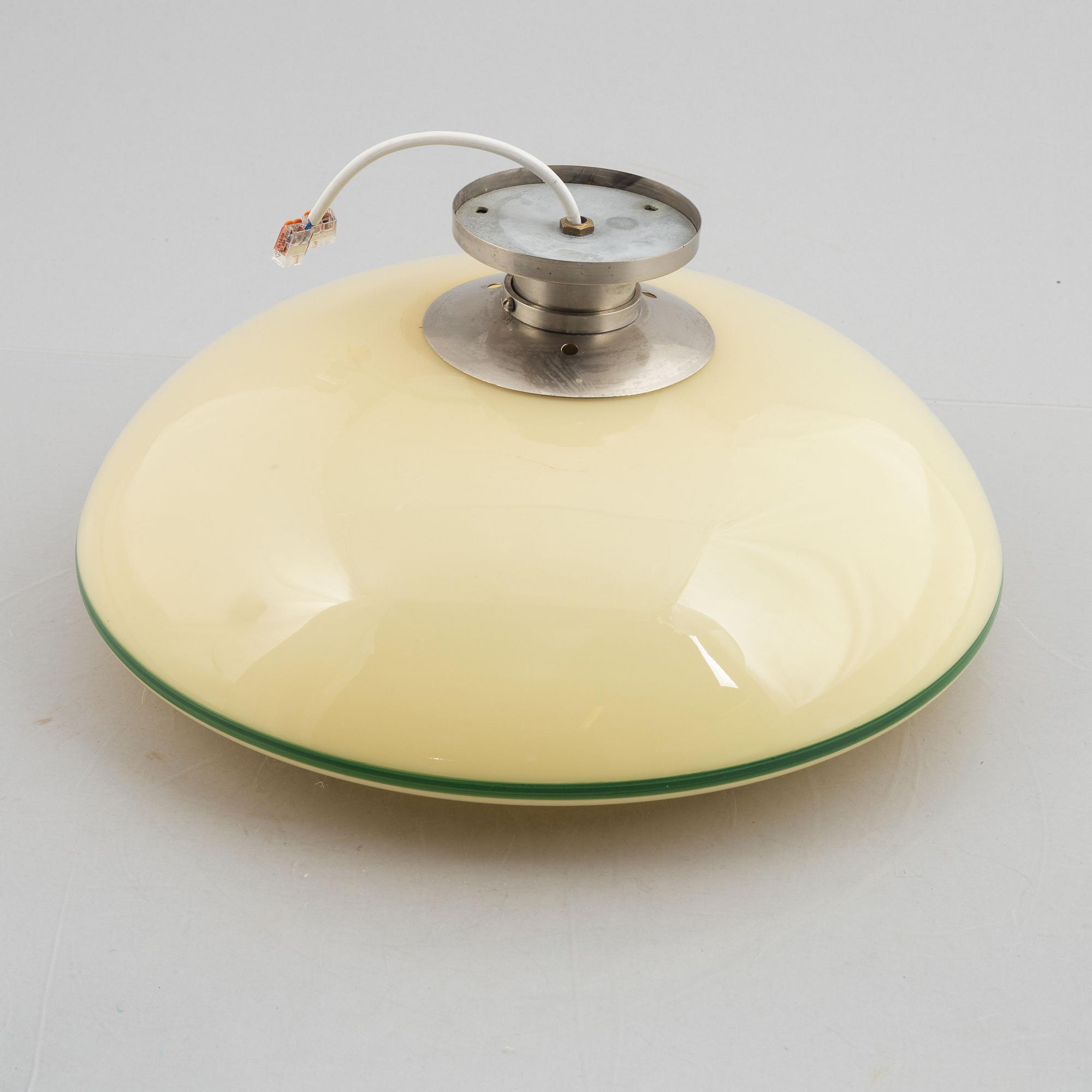 Harald Notini, taklampa, modell "10755", Arvid Böhlmarks Lampfabrik, 1930-tal.