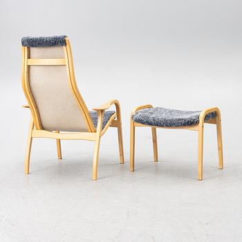 Yngve Ekström, armchair and footstool, "Lamino", Swedese.