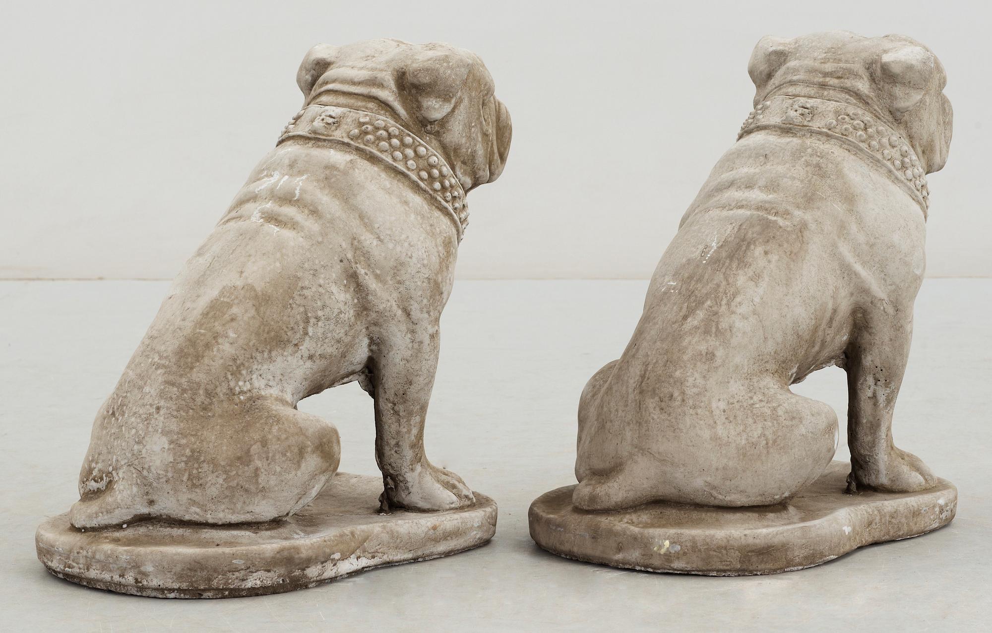 TRÄDGÅRDSHUNDAR, konststen, sekelskiftet 1900/2000-tal.