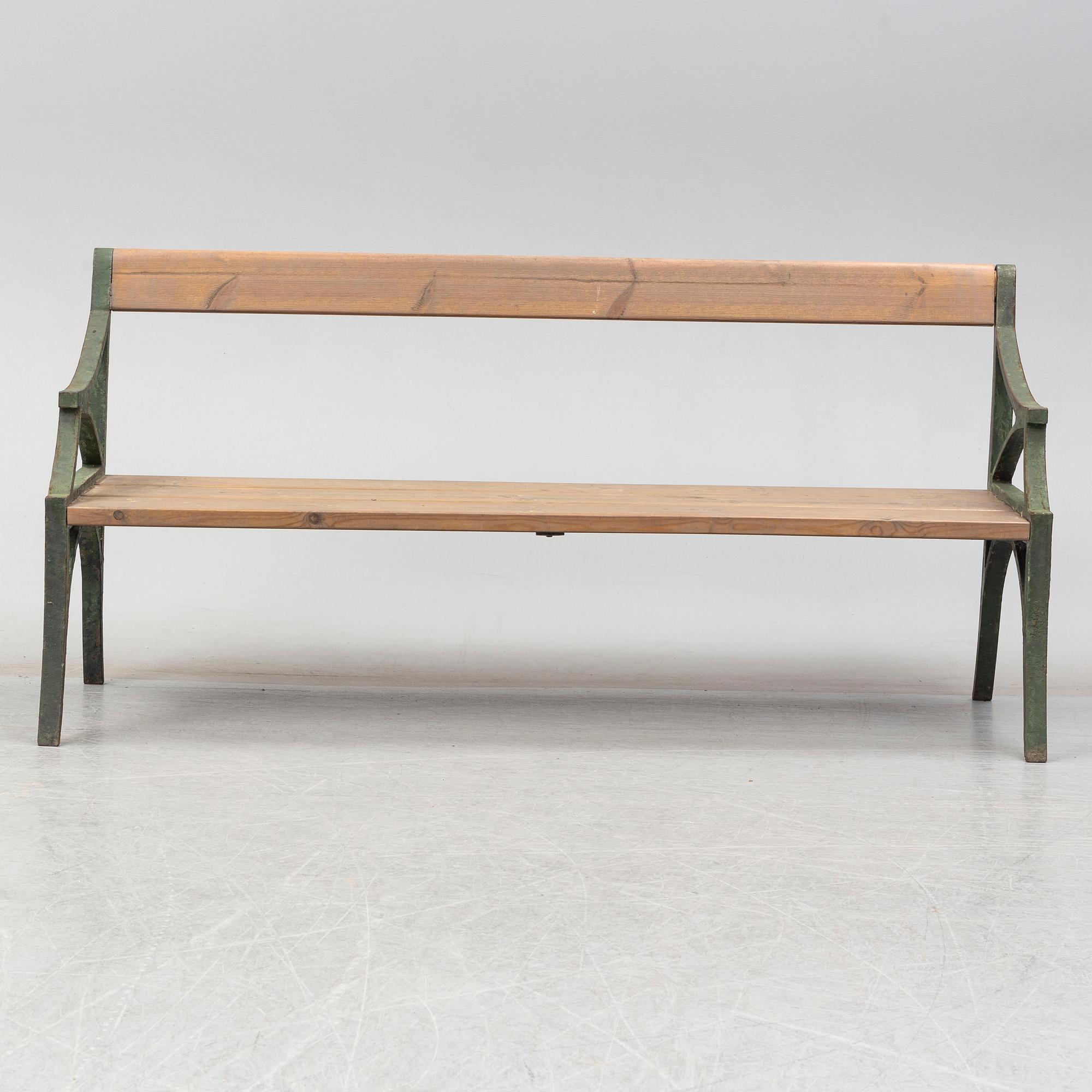 A mid 19th century garden sofa.