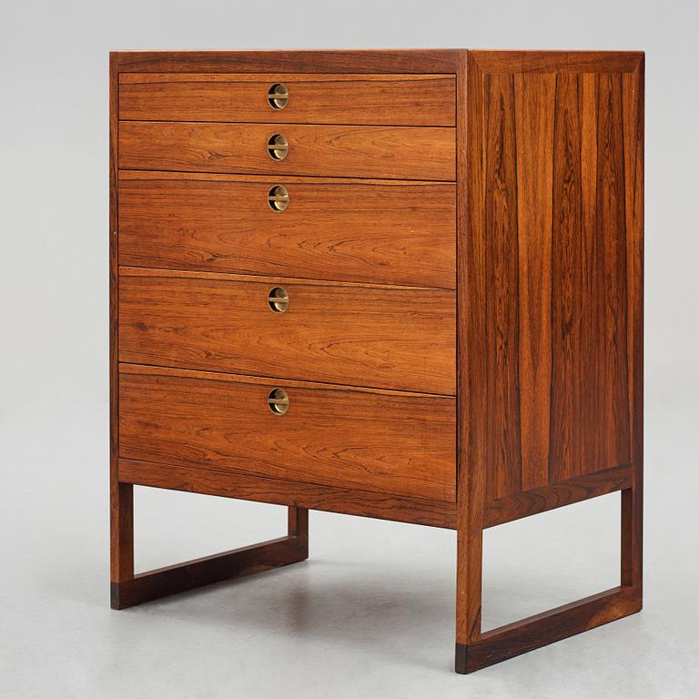 Børge Mogensen, a rosewood chest of drawers, P Lauritsen & Son, Denmark 1950-60's.