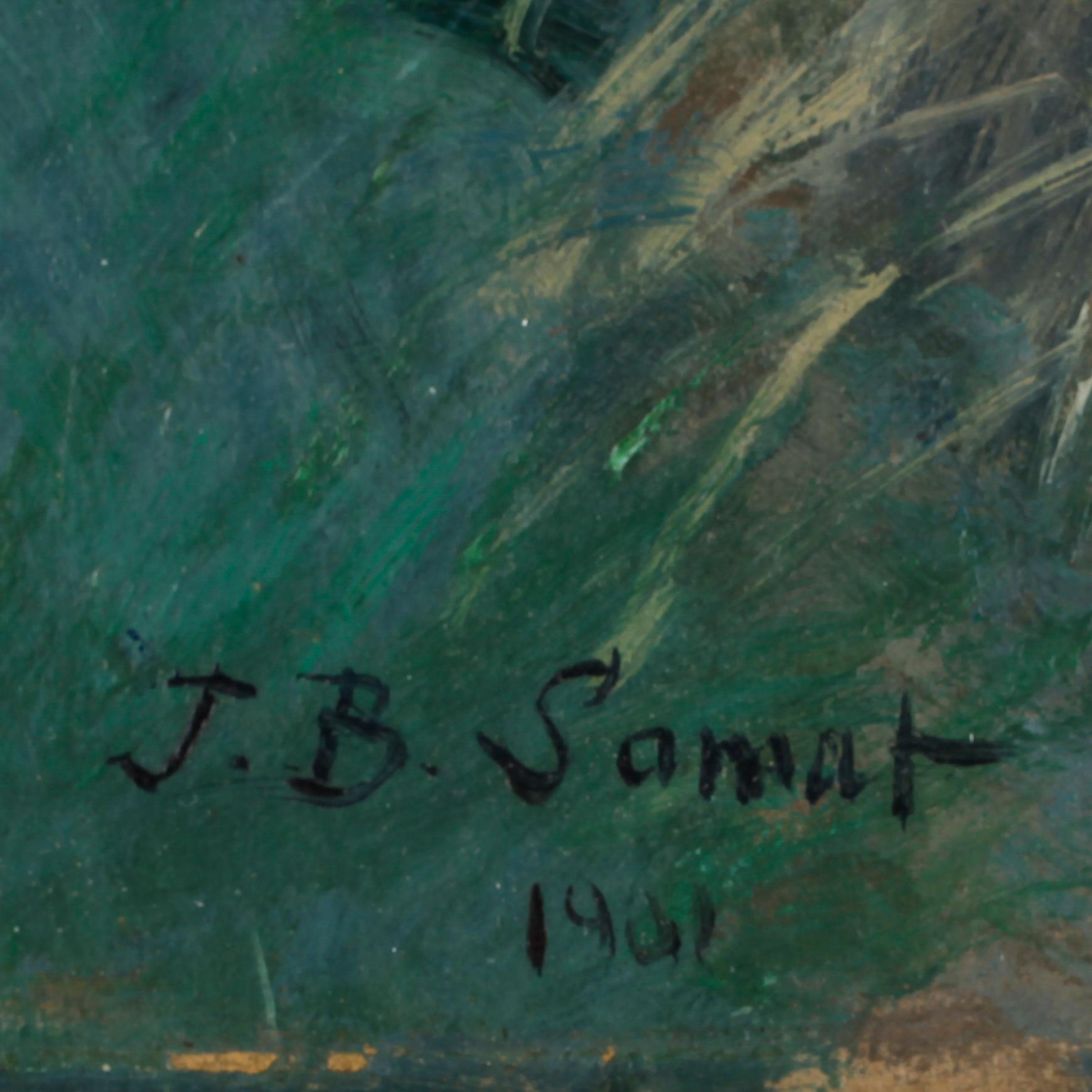 JEAN BAPTISTE SAMAT, olja på pannå, signerad och daterad 1901.