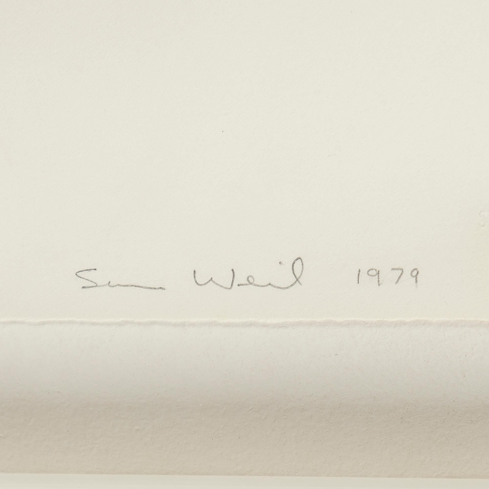 SUSAN WEIL, blandteknik. Signerad och numr 15/60. Daterad 1979.