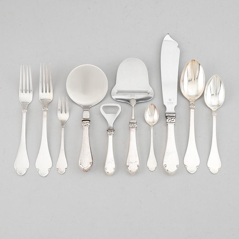 A danish silver cutlery (54 pcs).