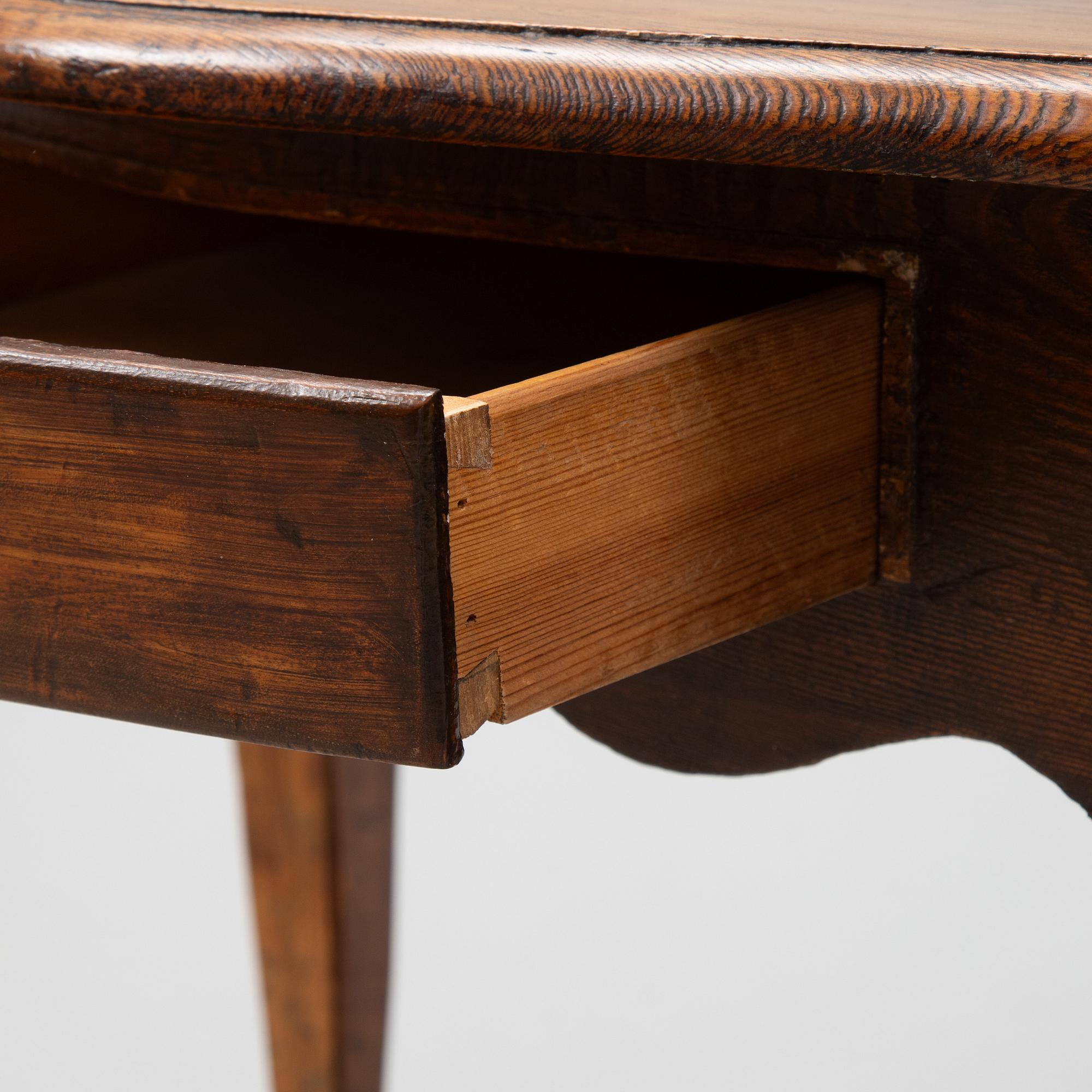A rococo style side table, from around the year 1900.