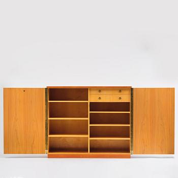 Nordiska Kompaniet, an elm veneered cabinet, Sweden, 1930s-40s.