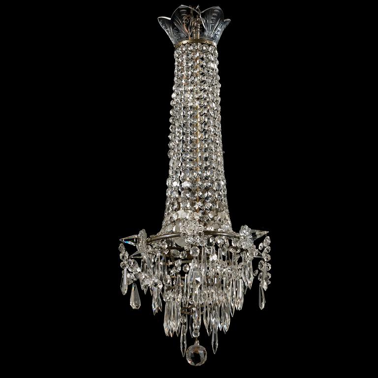 An early 20th century chandelier.