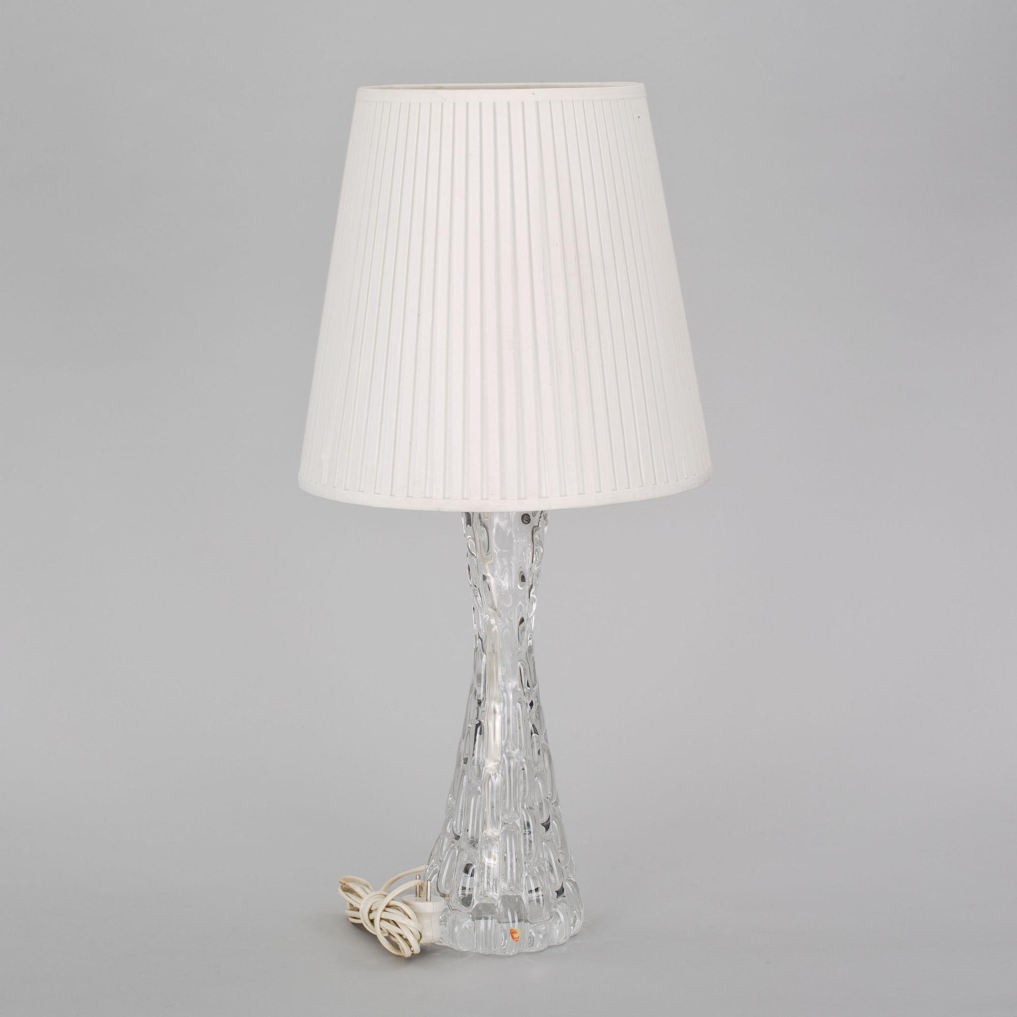 BORDSLAMPA, glas. Carl Fagerlund Orrefors.