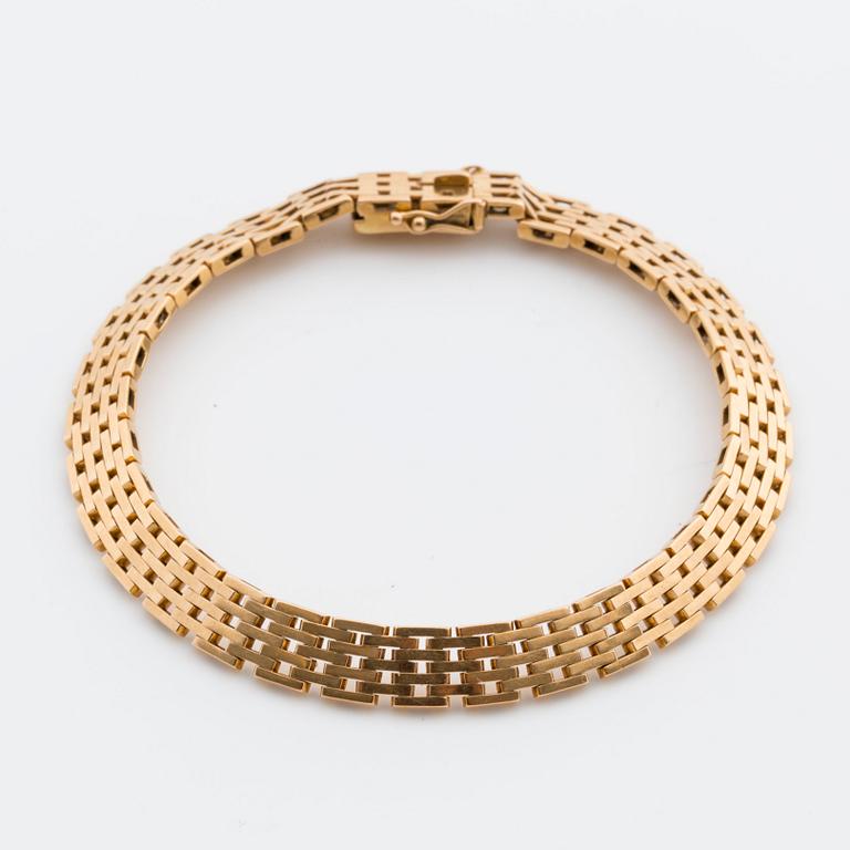 ARMBAND, 18K guld. Stämplat BHG (Bröderna Hedéns Guldsmeds AB)  Stockholm 1968.