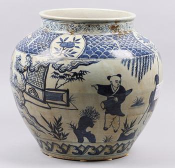 URNA, porslin, 1800-tal, Kina.
