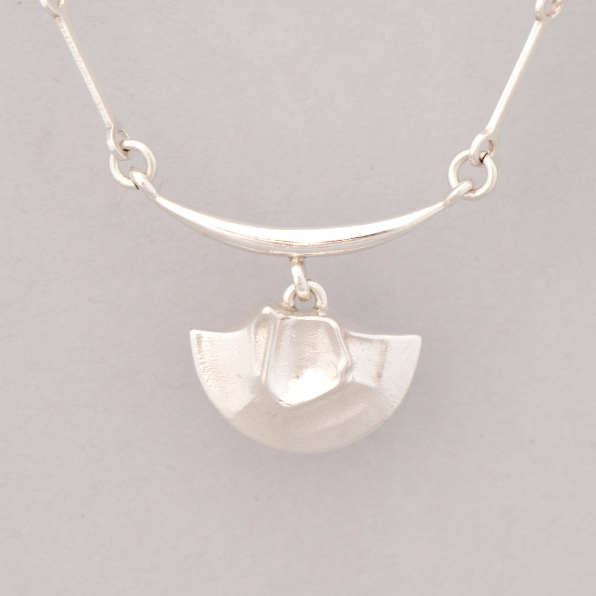 NECKLACES, 4 pcs, silver. Lapponia 1978-91.
