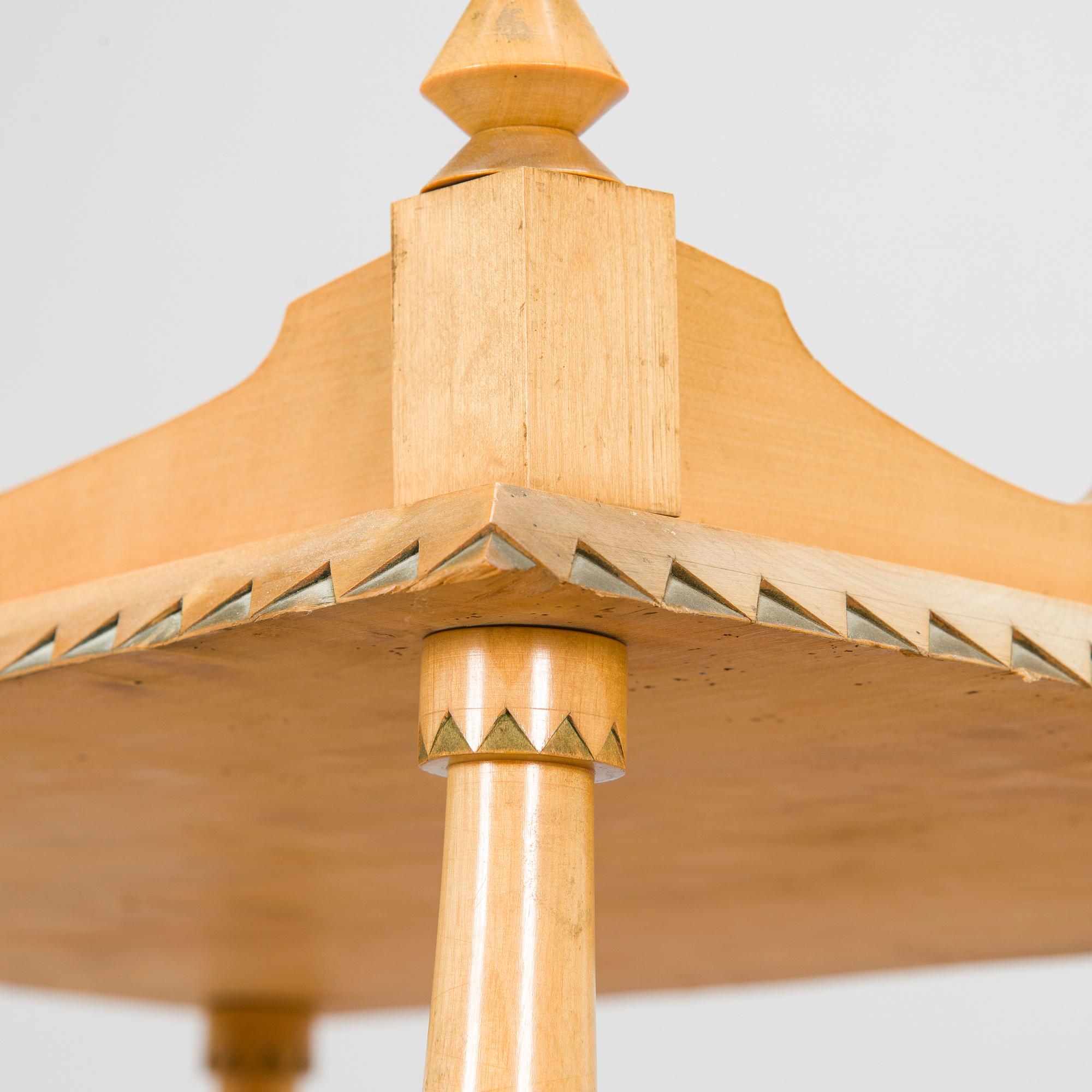 Yrjö Blomstedt, Sängynpäädyt, avohylly ja seinähylly 1898.