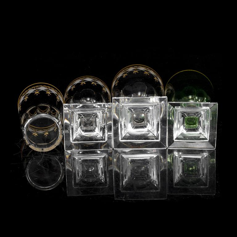 A part glass service, partly "Kosta Junior", 20th Century.