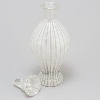 BENGT ORUP, servisdelar, 28 delar, glas, "Strikt", Johansfors.