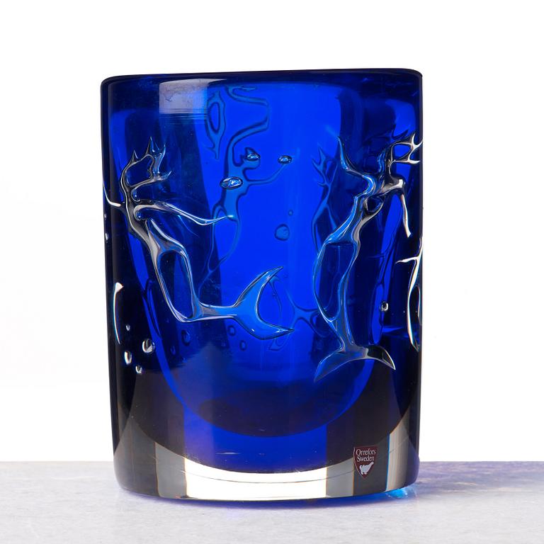 Olle Alberius, an Ariel glass vase, Orrefors.