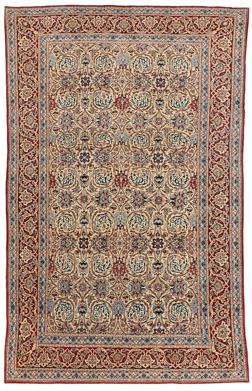 A rug, semi-antique, Nain Tuteshk, ca 241 x 149,5 cm.