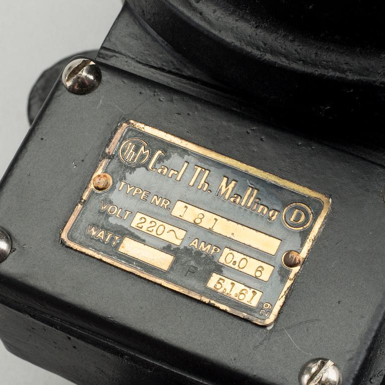 SIGNALHORN Carl Th. Malling samt GRUVDETONATOR SCHAFFLER & CO, 1900-talets första del.