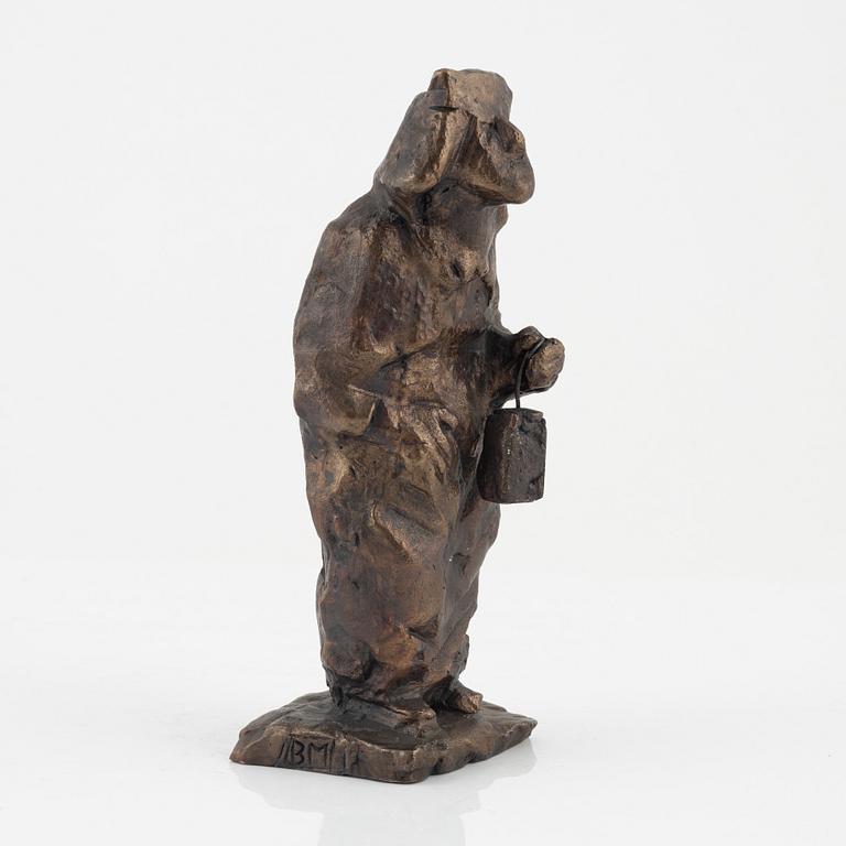 Bror Marklund, sculpture, signed, bronze, height 20.5 cm.
