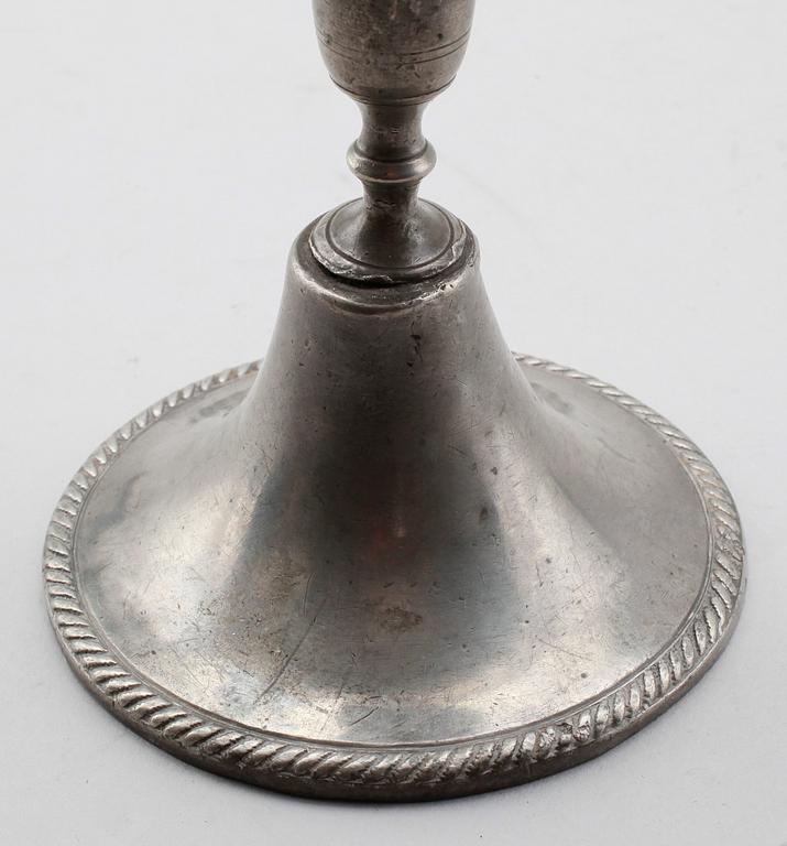 LJUSSTAKE, tenn, Carl Gustaf Malmborg, Stockholm 1803.