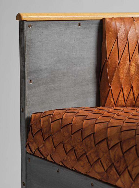 Mats Theselius, an "Aluminiumfåtölj" armchair, ed. 83/200, Källemo, Värnamo, post 1990.