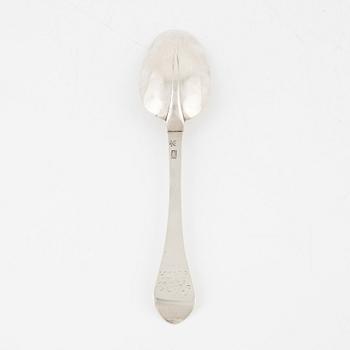 A Swedish Silver Rat-Tail Spoon, mark of Thomas Beckman the Younger, Örebro, active 1727-1759 (1772).
