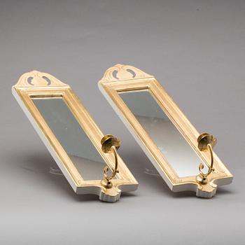 SPEGELLAMPETTER, ett par, "Regnaholm", ur IKEA:s 1700-tals serie, 1990-tal.