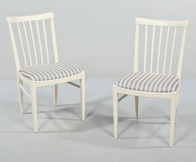 STOLAR, ett par, "Herrgården", Carl Malmsten, Bodafors, 1960-tal.