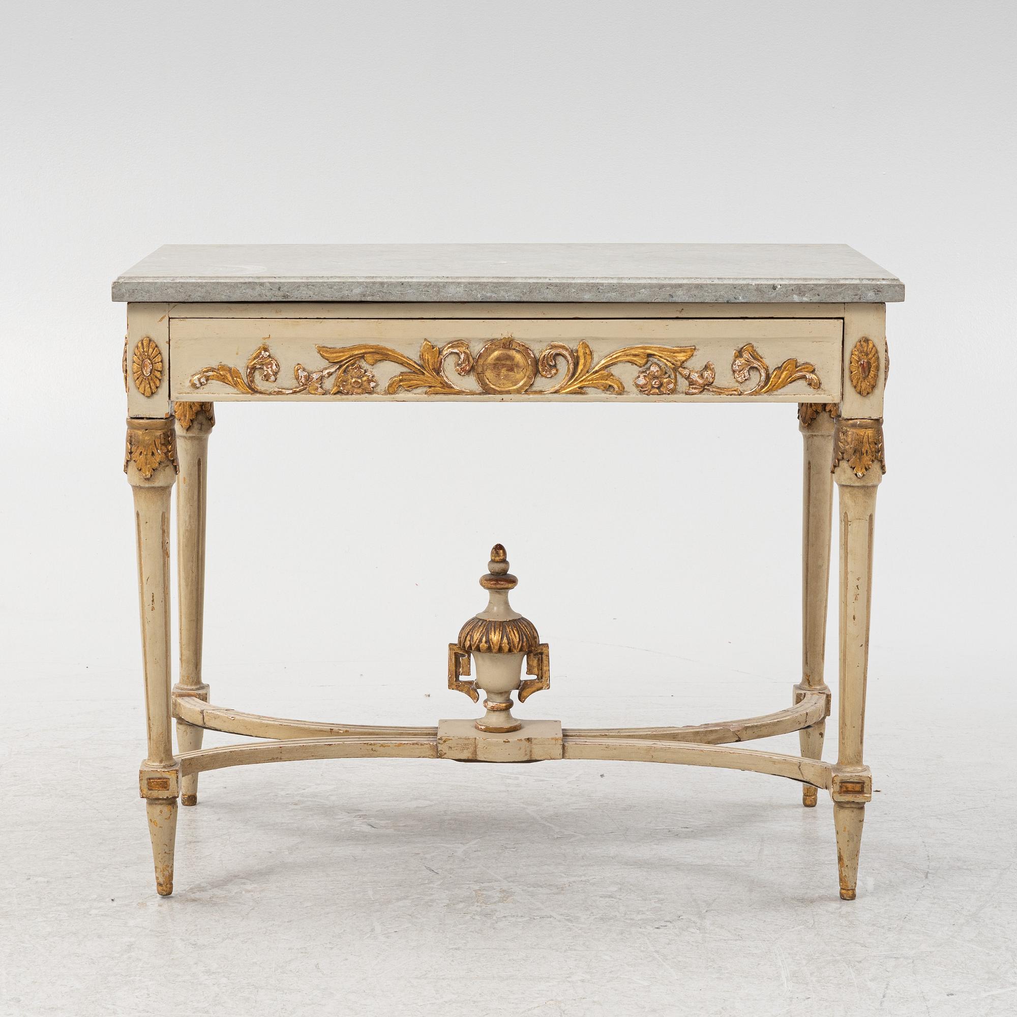Console table, Gustavian style, second half of the 19th century.